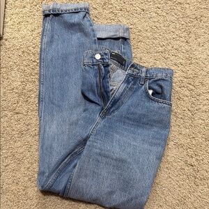 ASOS oversized Blue Denim Jeans with Straight Legs